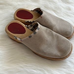Authentic Burberry clogs .